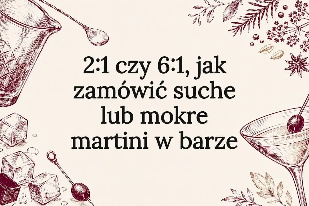 2:1 czy 6:1, jak zamówić suche lub mokre martini w barze